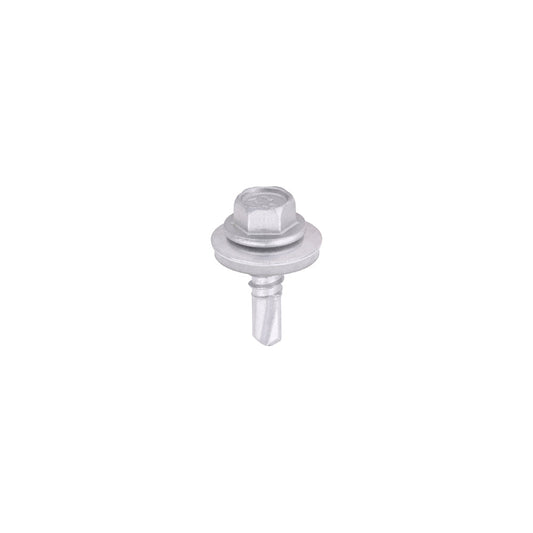 TIMCO Metal Construction Light Section Screws – Hex – EPDM Washer – Self-Drilling – Exterior – Silver Organic