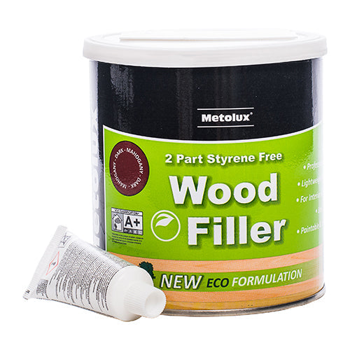 Metolux 2 Part Styrene Free Wood Filler – Dark Teak (275ml / 770ml)