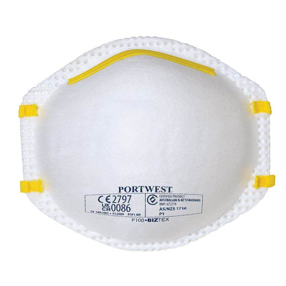 Portwest P100 FFP1 Respirator Face Mask (Pack of 20)