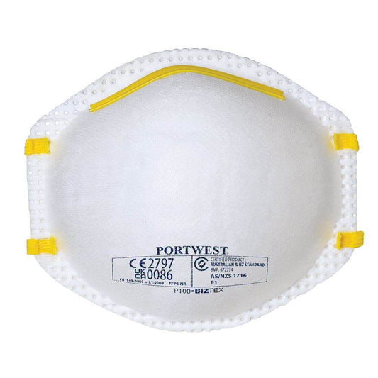 Portwest P100 FFP1 Respirator Face Mask (Pack of 20)
