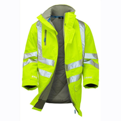 PULSAR P187 Hi-Vis Yellow Padded Waterproof Storm Coat