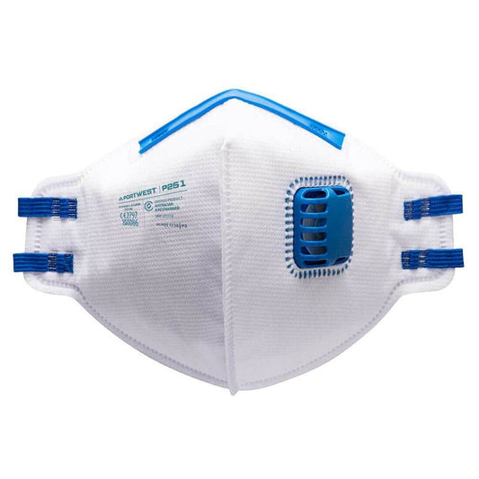 Portwest P251 FFP2 Valved Fold Flat Respirator (Pack of 20)