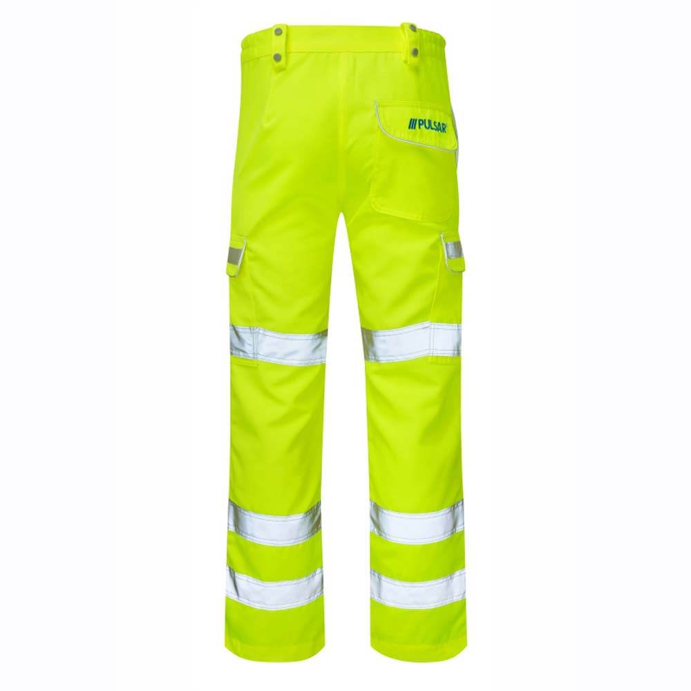 PULSAR P346LDS Ladies Hi-Vis Yellow Combat Trouser