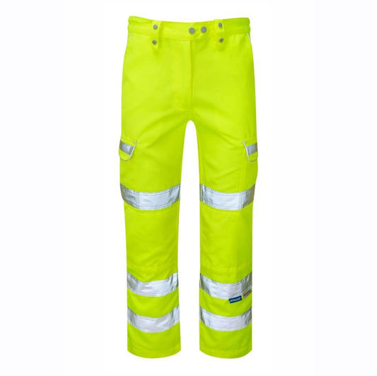 PULSAR P346LDS Ladies Hi-Vis Yellow Combat Trouser