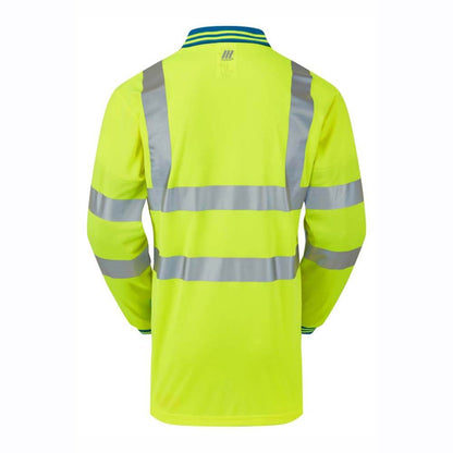 PULSAR P458 Hi-Vis Yellow Cut Resistant Sleeve Polo Shirt