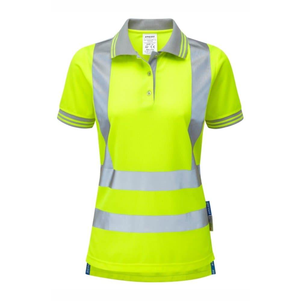 PULSAR P700 Ladies Hi-Vis Yellow Polo Shirt