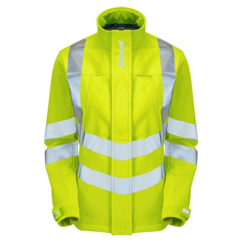 PULSAR P706 Ladies Hi-Vis Water Resistant Yellow Soft Shell
