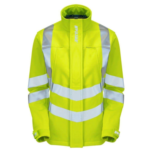 PULSAR P706 Ladies Hi-Vis Water Resistant Yellow Soft Shell