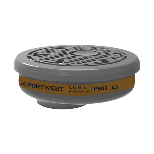 Portwest A2 Gas Filter Bayonet Connection (Pk6)