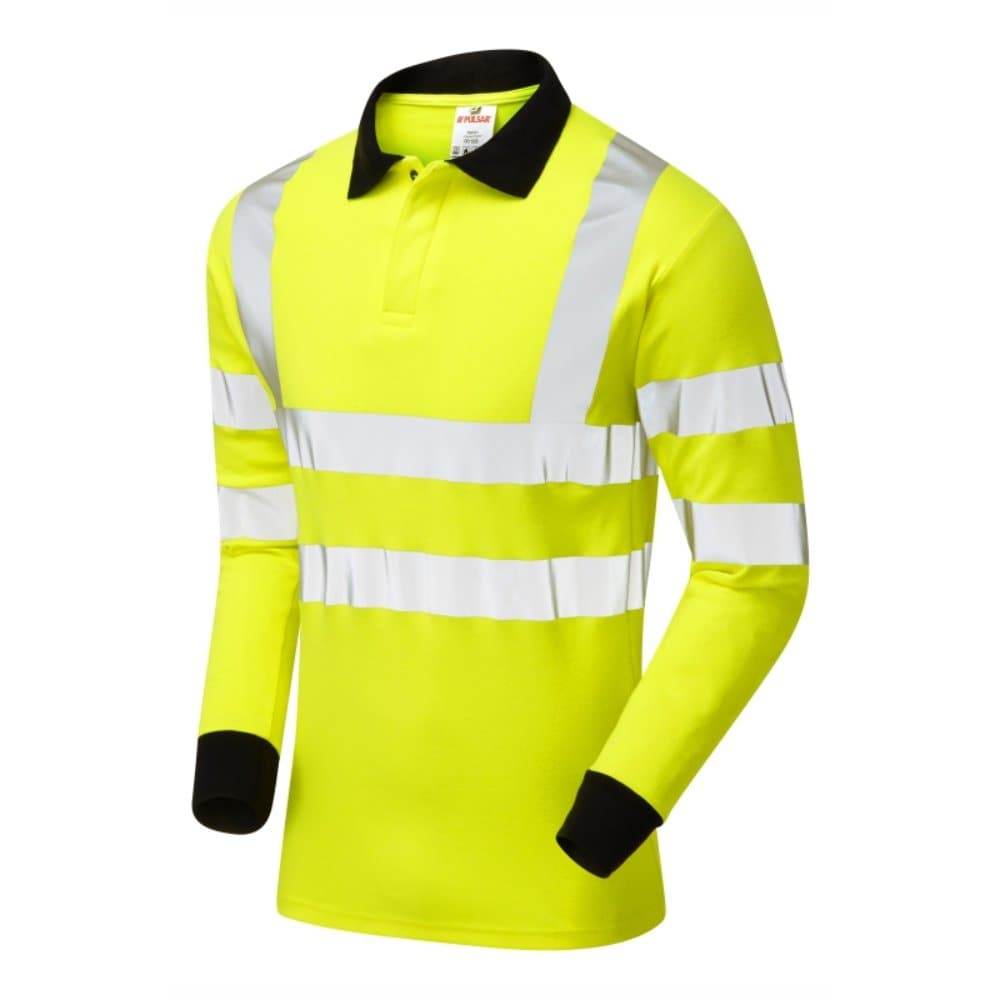 PULSAR PARC21 Electric FR ARC Hi-Vis Yellow Polo Shirt