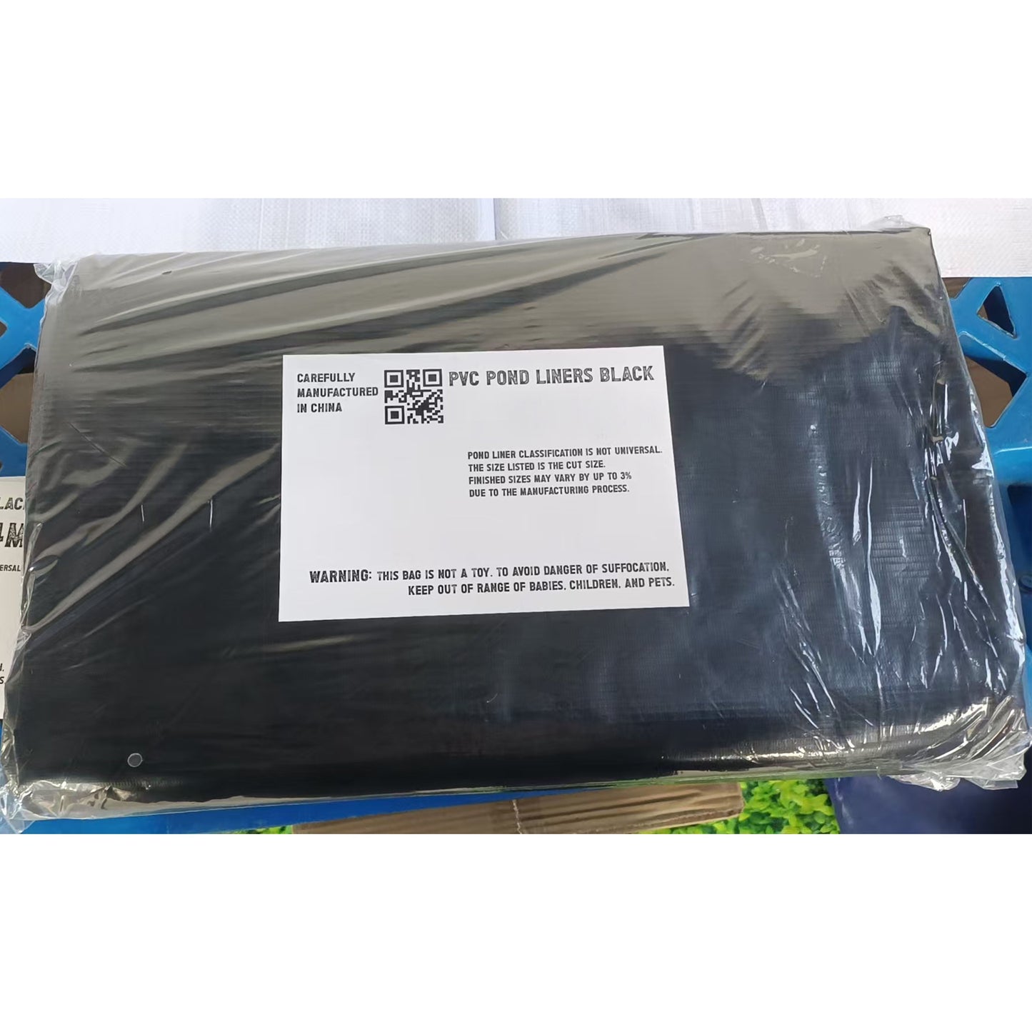 Black PVC 450gsm Pond Liner 2.5m x 10m