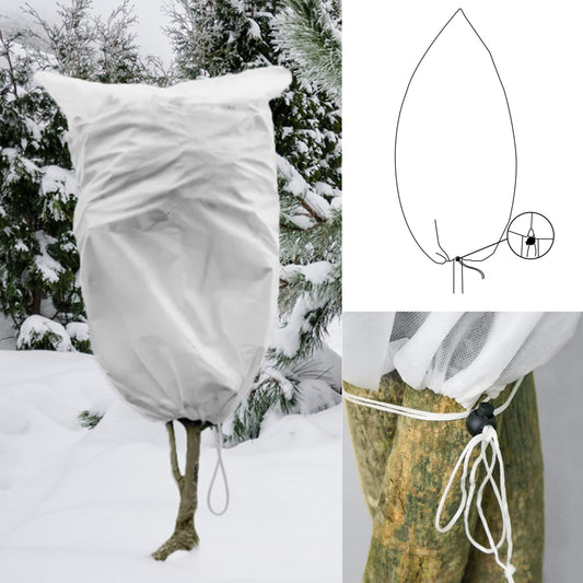 Protective Plant Cover, 50gsm Sack with Cord, Diameter: 64 cm, Size: 1m × 1.6m