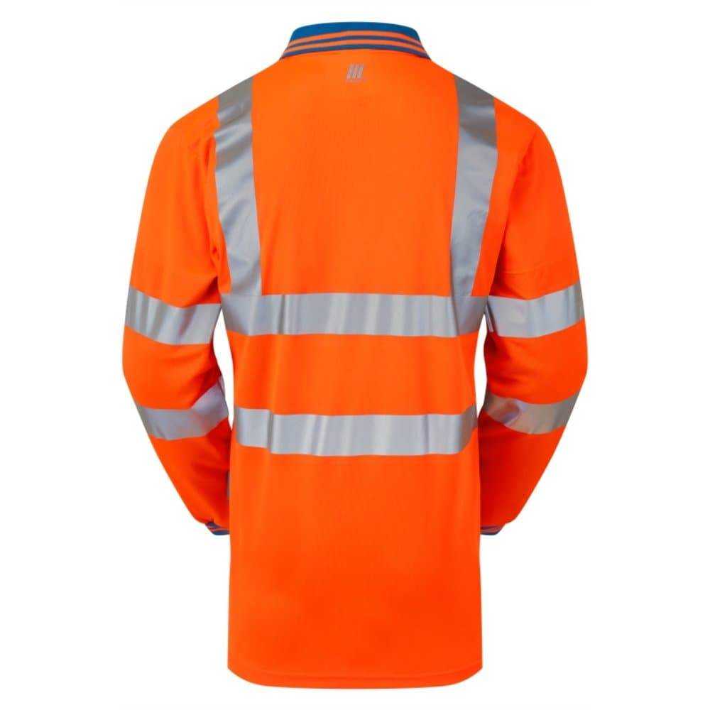 PULSAR PR470-CRS Hi-Vis Orange Cut Resistant Sleeve Polo Shirt