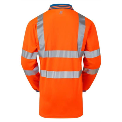 PULSAR PR470-CRS Hi-Vis Orange Cut Resistant Sleeve Polo Shirt
