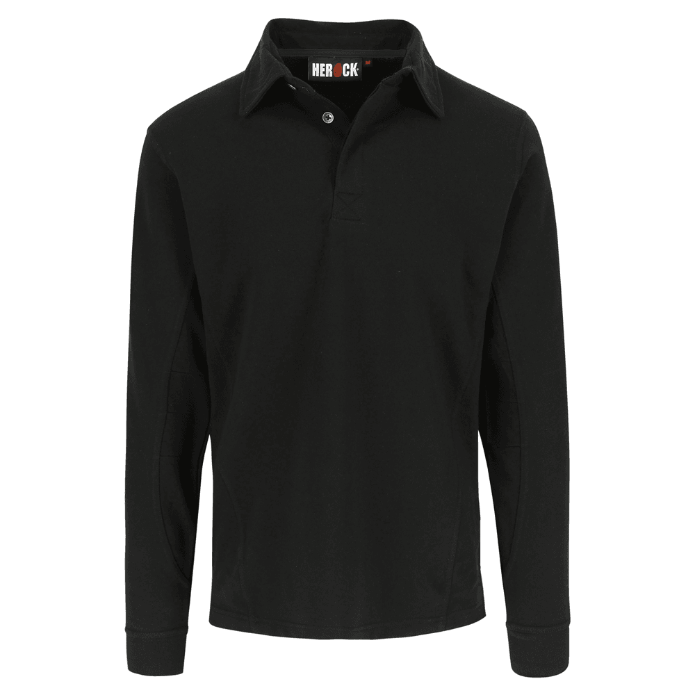 Herock Troja Long Sleeve Polo Shirt Black 2XL