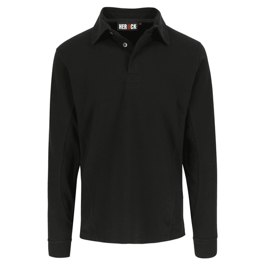 Herock Troja Long Sleeve Polo Shirt Black 2XL