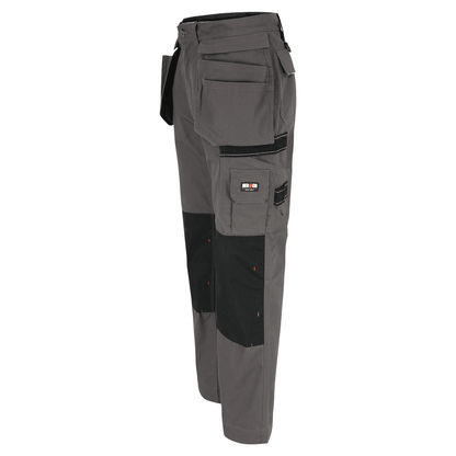Herock Hercules Water-Repellent Kneepad Holster Pocket Trousers Grey / Black / 36" Waist/ 33" Leg