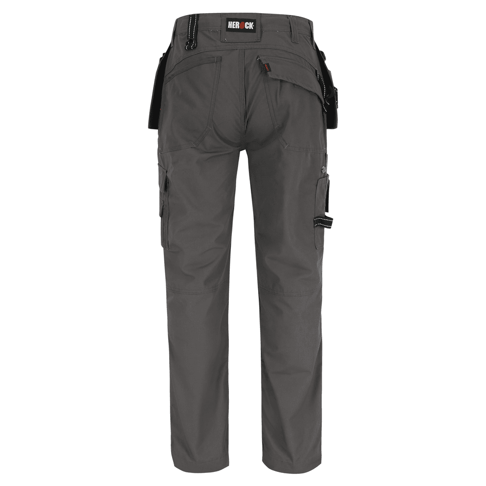 Herock Dagan Short Leg Water-Repellent Holster Pocket Kneepad Trousers Grey 36" Waist, 28" Leg