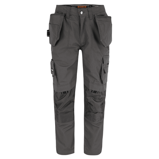 Herock Dagan Short Leg Water-Repellent Holster Pocket Kneepad Trousers Grey / 40" Waist, 28" Leg
