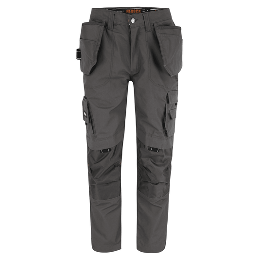 Herock Dagan Short Leg Water-Repellent Holster Pocket Kneepad Trousers Grey 40" Waist, 28" Leg