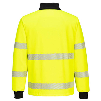 Portwest PW326 PW3 Hi-Vis 1/4 Zip Sweatshirt