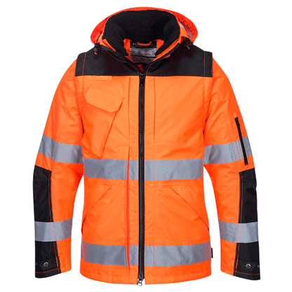 Portwest C469 Pro Hi-Vis 3-in-1 Waterproof Work Jacket Various Colours