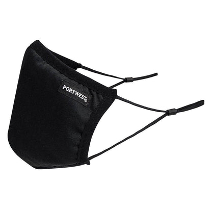 Portwest CV33 3-Ply Anti-Microbial Fabric Face Mask Various Colours