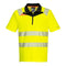 Portwest DX412 Hi-Vis Zip Neck Short Sleeve Polo T-Shirt