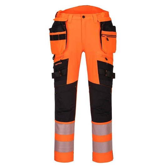 Portwest DX442 4-Way Stretch Hi-Vis Detachable Holster Pocket Trouser