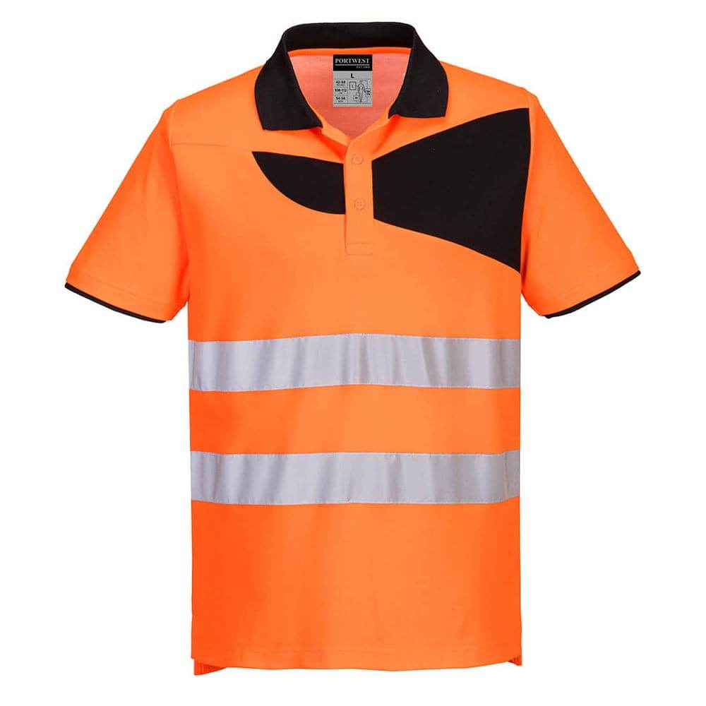 Portwest PW212 Hi-Vis Polo Shirt Short Sleeve