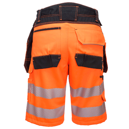 Portwest PW343 PW3 Hi-Vis Holster Pocket Work Shorts Various Colours