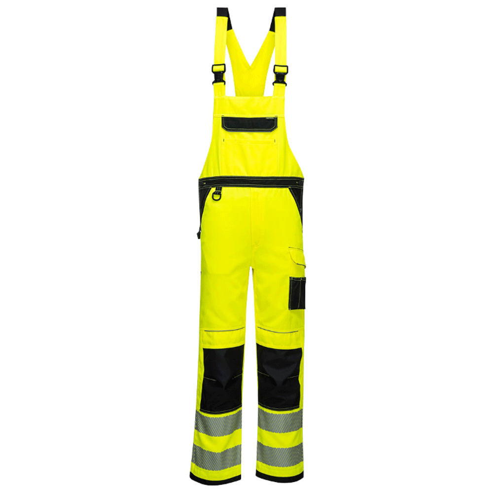Portwest PW344 PW3 Hi-Vis Kneepad Bib & Brace Various Colours