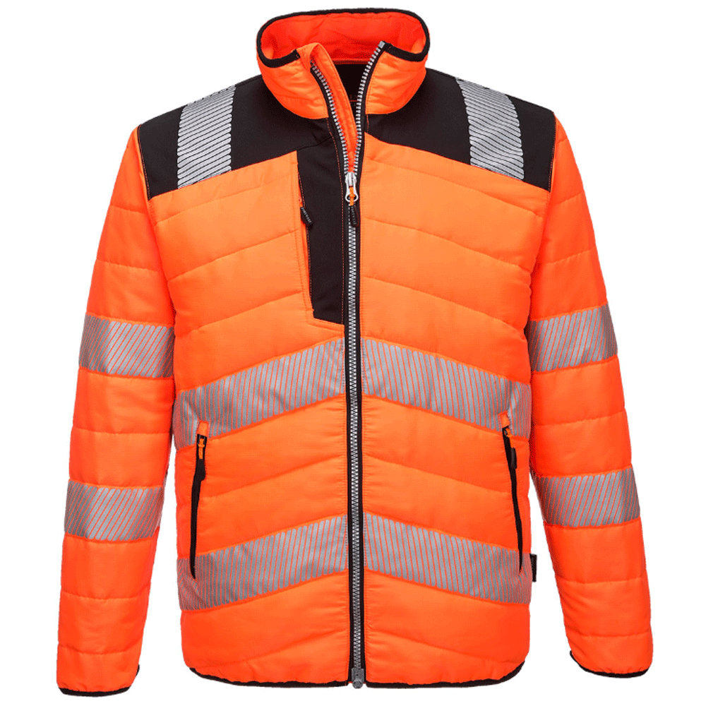 Portwest PW371 PW3 Water Resistant Hi-Vis Baffle Work Jacket Various Colours