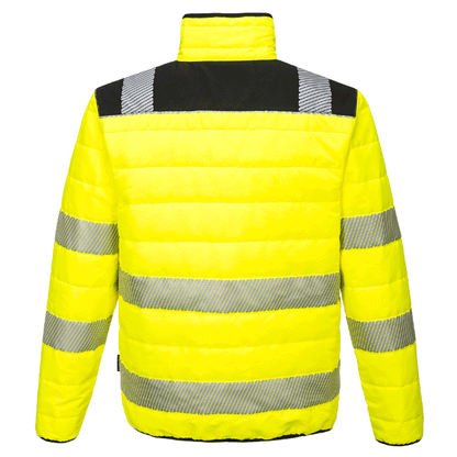 Portwest PW371 PW3 Water Resistant Hi-Vis Baffle Work Jacket Various Colours