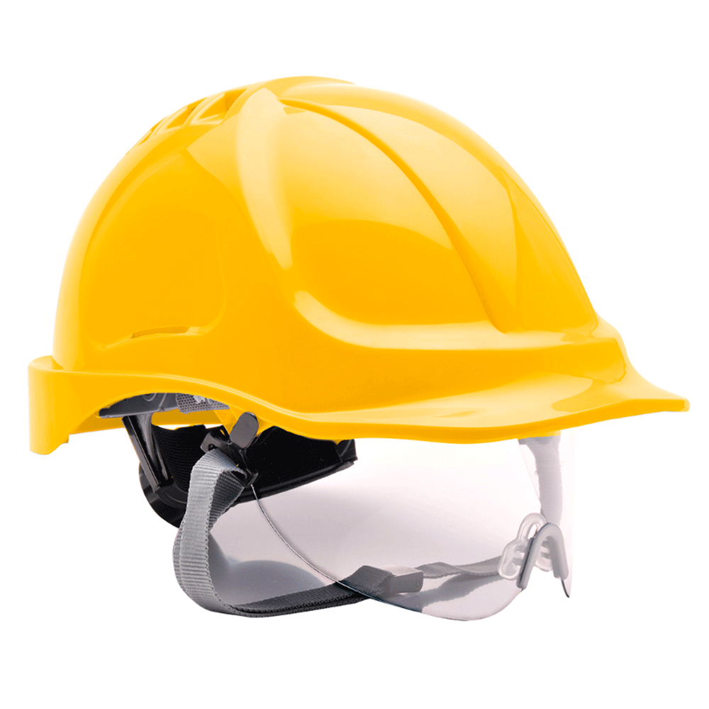 Portwest PW55 Endurance Visor Hard Hat Helmet Various Colours
