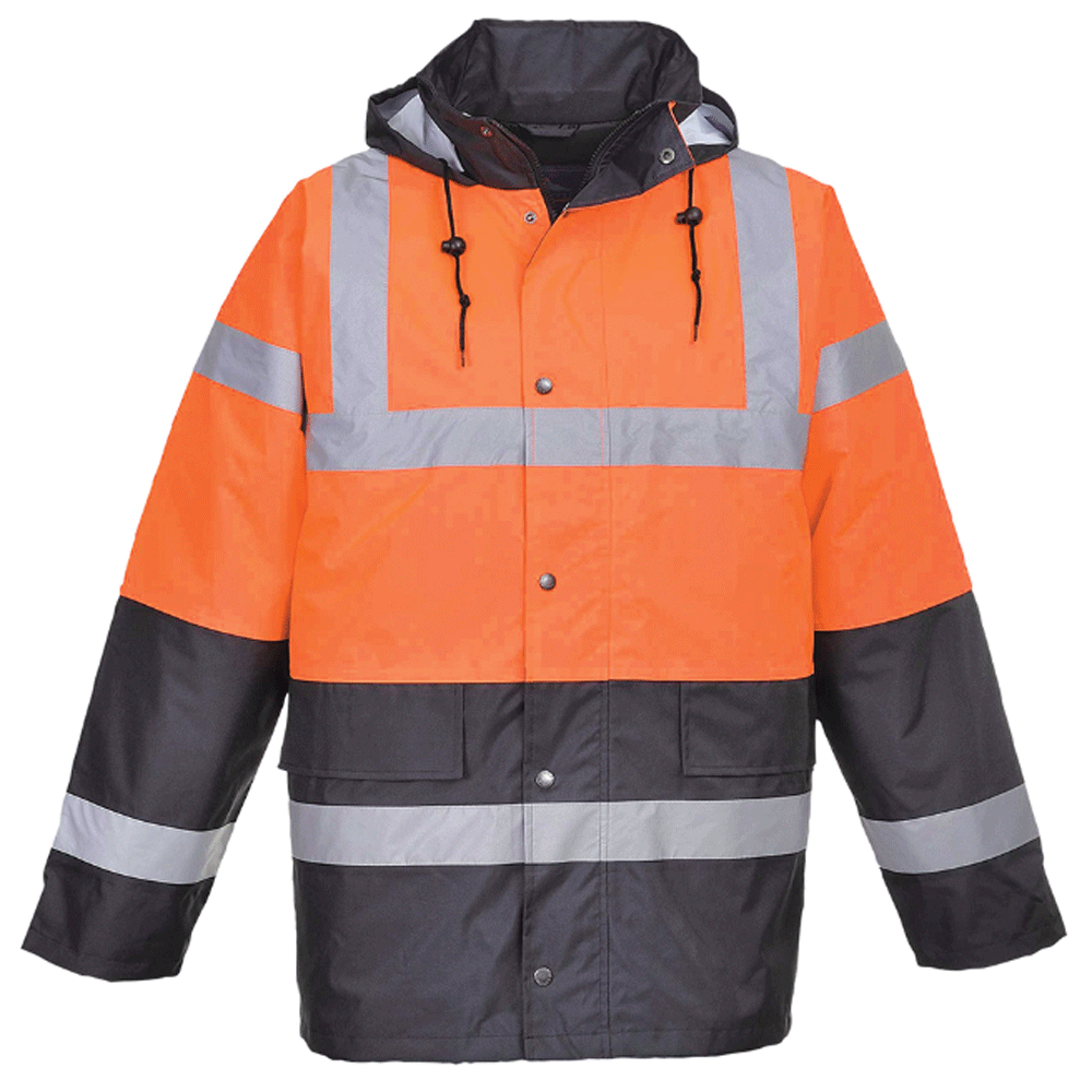 Portwest S467 Waterproof Two-Tone Hi-Vis Traffic Jacket Various Colours
