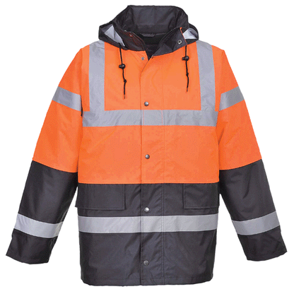 Portwest S467 Waterproof Two-Tone Hi-Vis Traffic Jacket Various Colours