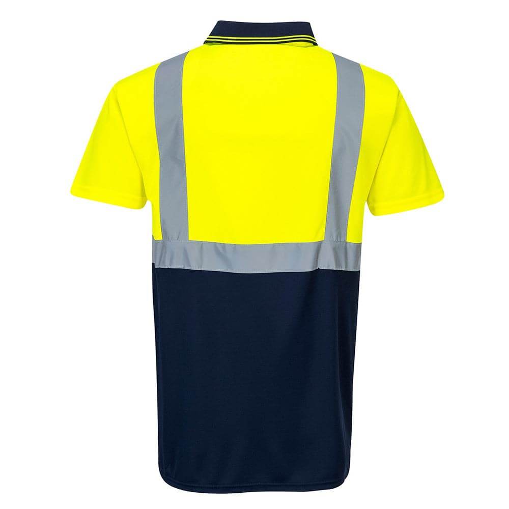 Portwest S479 Two-Tone Hi-Vis Polo Short Sleeve Work T-Shirt