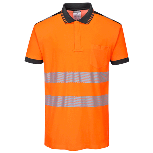 Portwest T180 PW3 Hi-Vis Short Sleeve Polo Shirt Various Colours
