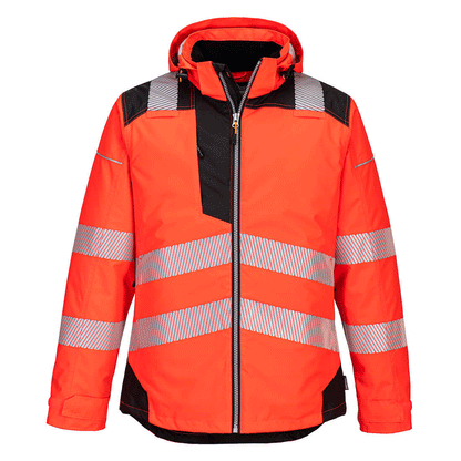 Portwest T400 PW3 Waterproof Hi-Vis Winter Work Jacket