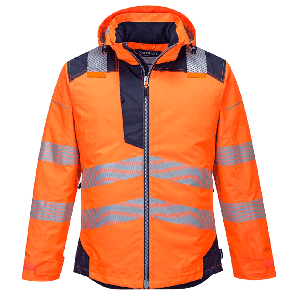 Portwest T400 PW3 Waterproof Hi-Vis Winter Work Jacket