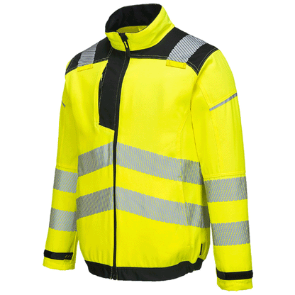 Portwest T500 PW3 Hi-Vis Work Jacket Yellow/Black Medium