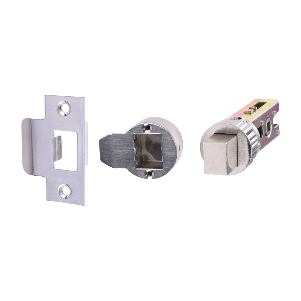 Quick Fit Round Deadbolt – Nickel (57mm Backset)