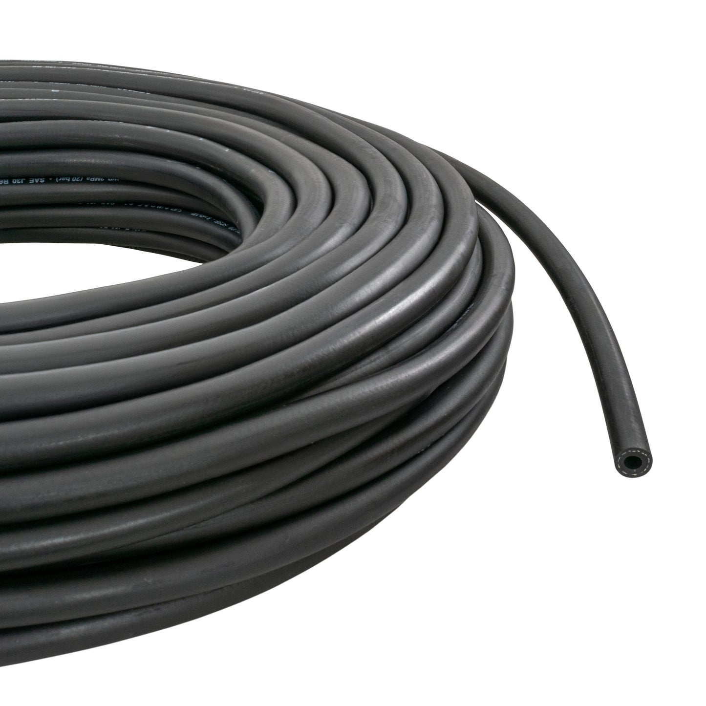 Rubber 3.2mm Braided Fuel, Oil Hose SAE J30 R6