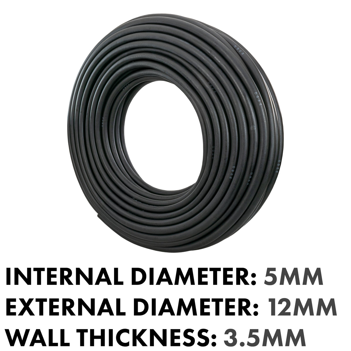 Rubber 5mm Braided Fuel, Oil Hose SAE J30 R6