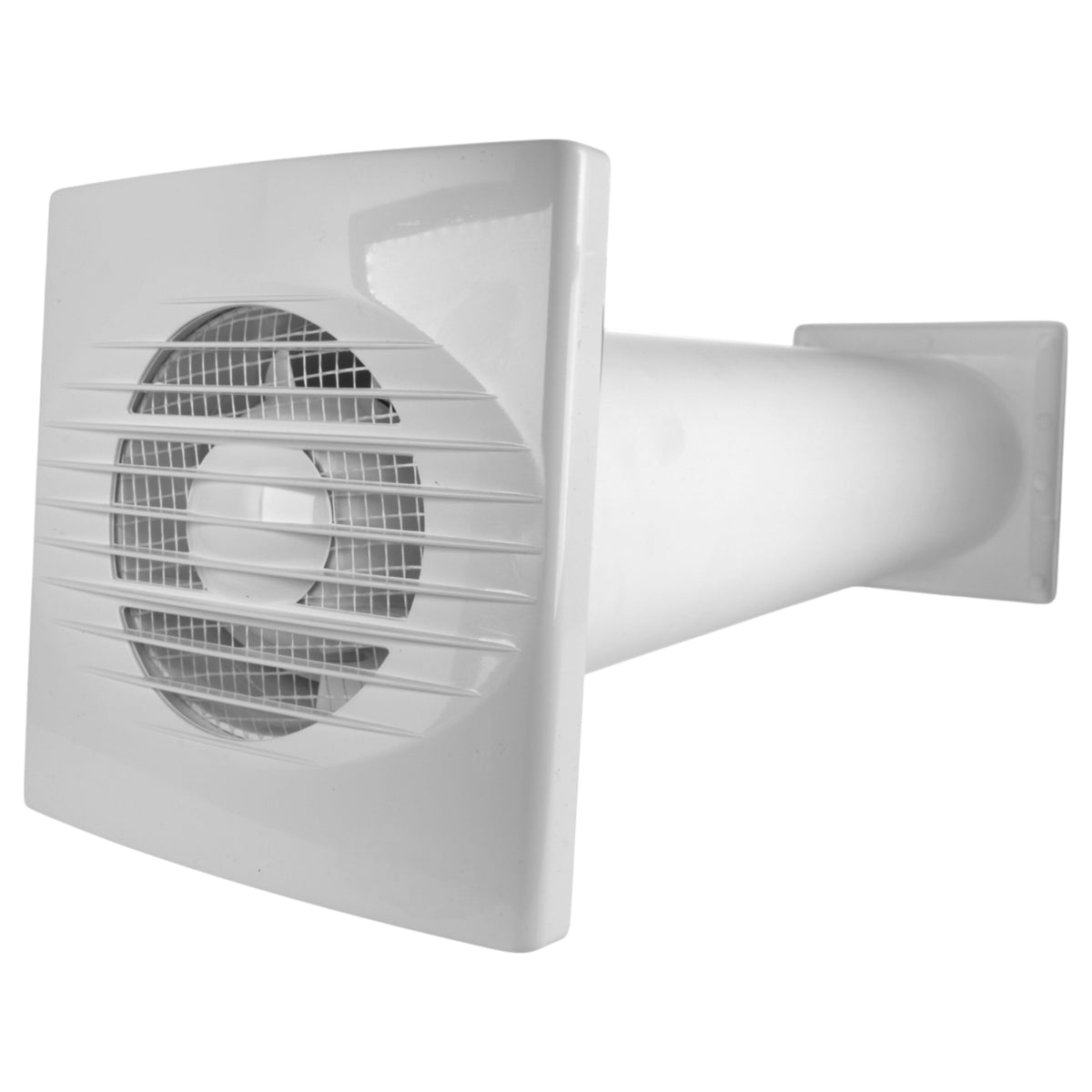 Through Wall Ventilation Kit RICO Timer Switch Fan with Brown External Vent