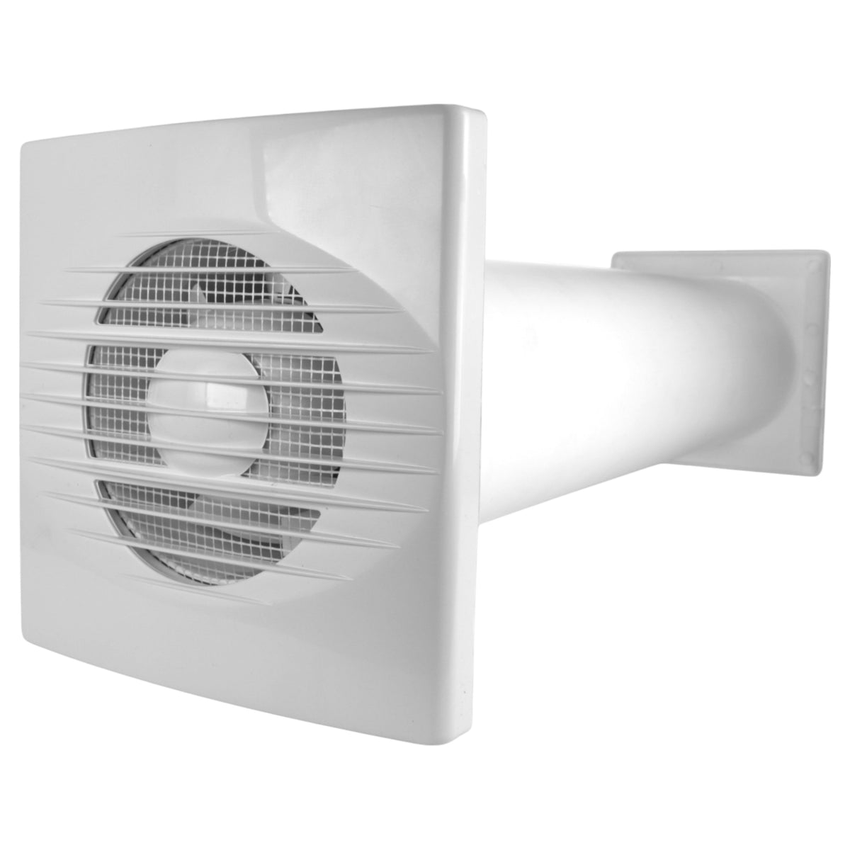 Through Wall Ventilation Kit RICO Timer Switch Fan with Graphite External Vent