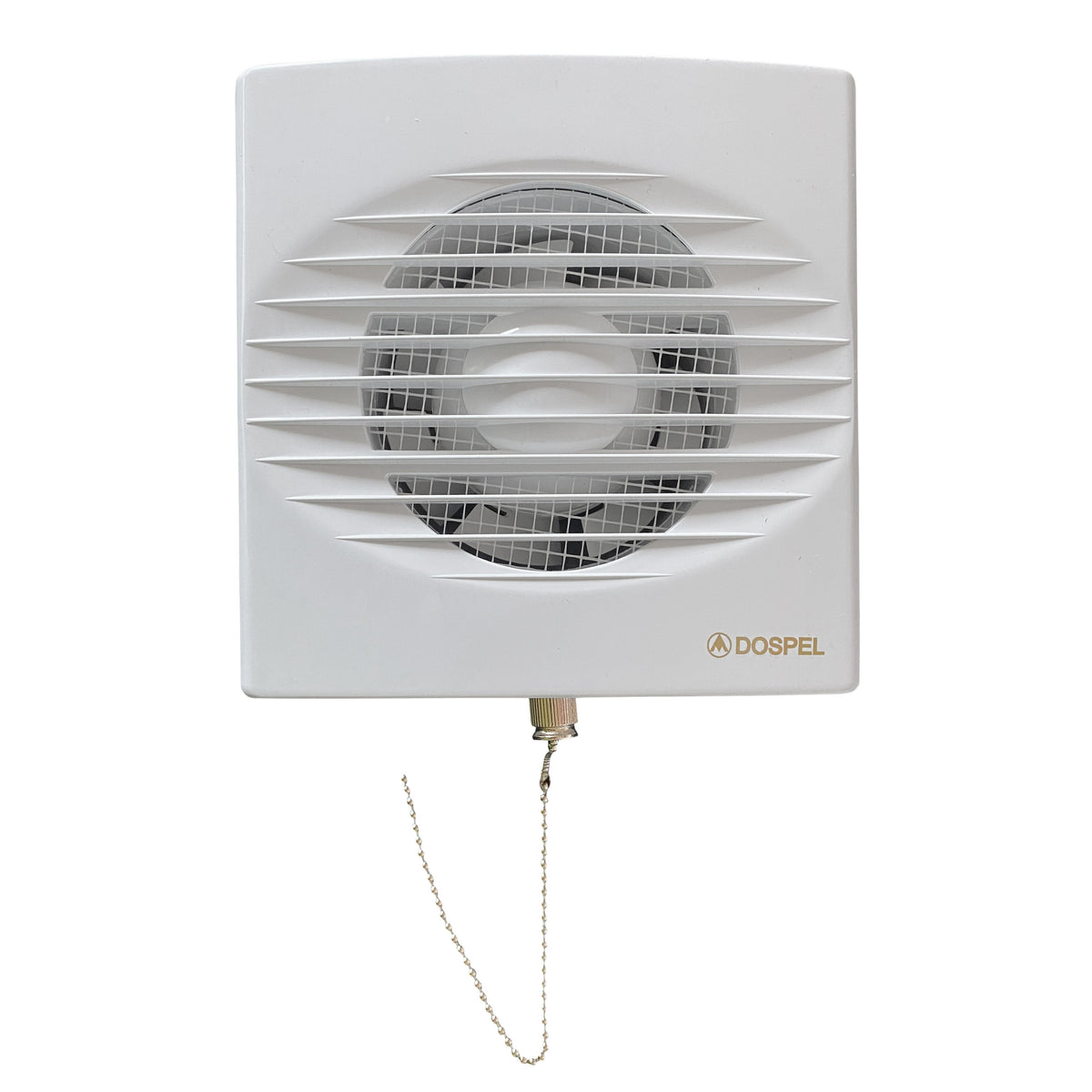 Through Wall Ventilation Kit RICO Pull-Cord Switch Fan with Brown External Vent