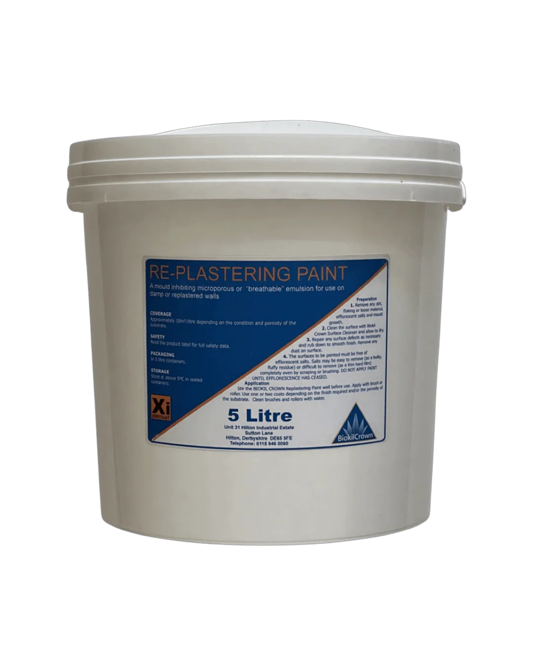 Replastering Paint - Biokil Crown