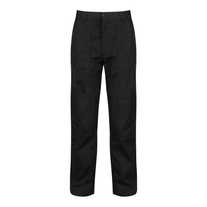 Regatta TRJ330 Water-Repellent Multi-Pocket Action Trousers Black